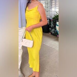 Anthropologie silk midi dress